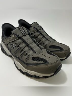 Skechers Slip Ins After Burn M Fit Ridgeburn Men's Sneakers Size 10 Gray Walkers